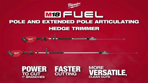 M18 FUEL™ Extended Pole Articulating Hedge Trimmer | Milwaukee Tool