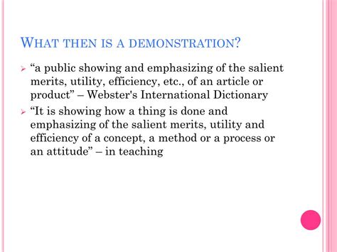 Image result for Example of Demonstration