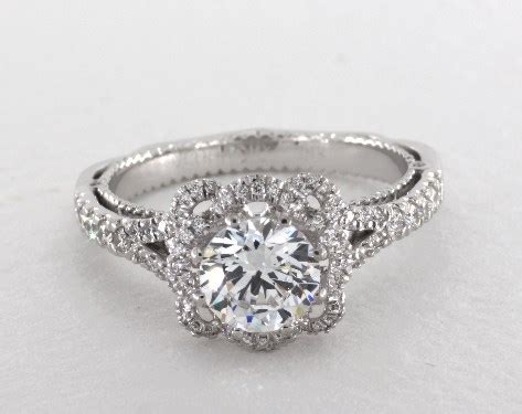 Platinum Venetian Engagement Ring by Verragio-65050p