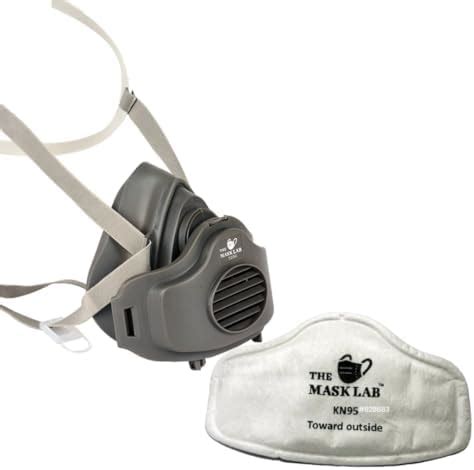 The Mask Lab- 3200 Dust Mask with Pack of 10 Filters for protection ...