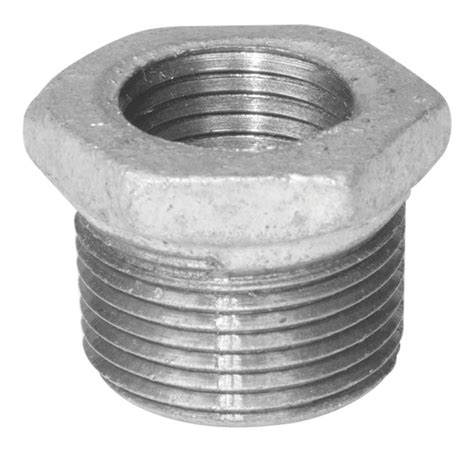 Aqua-Dynamic Galvanized Iron Fitting HEX Bushing, 3/4 x 3/8-in ...