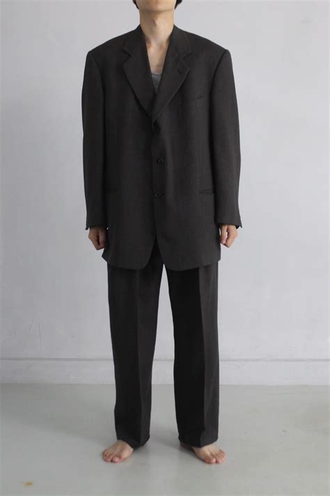【OTSU】1990's GIVENCHY 2-piece suits set up / 3B single tailored jacket ...