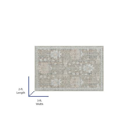 allen + roth Forest Whisper 2 X 3 (ft) Beige Indoor Throw Rug ...