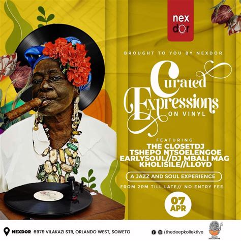 Curated Expressions on Vinyl , Nexdor Restaurant, Soweto, 7 April 2024 ...