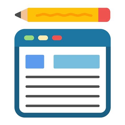 Blog flat illustration | Premium Vector