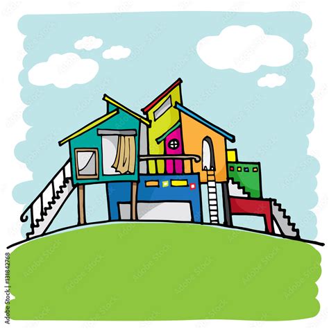 Building Cartoon Vector 的图像结果