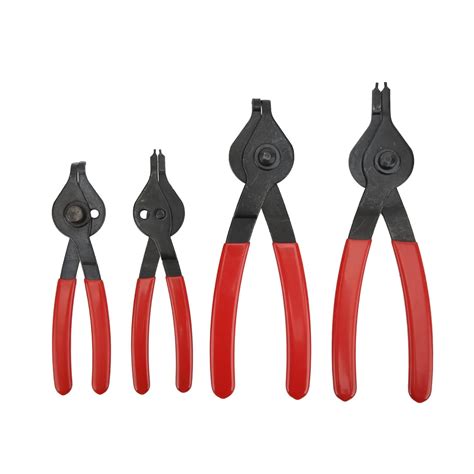 Keenso Snap Ring Pliers, Heavy Duty Snap Ring Pliers 4 Pcs Internal ...