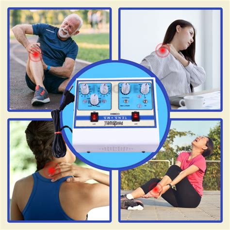 Physiowell Combination Therapy TENS+MS Deluxe Electrotherapy Device ...