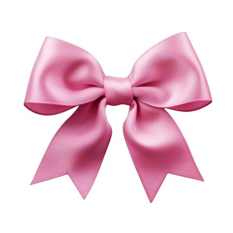Pink Bow Isolated on a Transparent Background | Premium AI-generated PSD