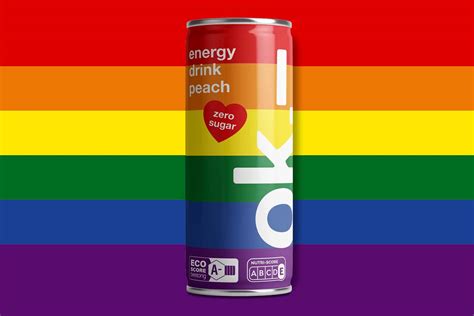 ok's limited sugar-free peach energy drink celebrating diversity