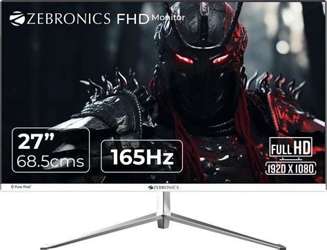 ZEBRONICS EA127 27"(68.5 cm) Slim Gaming Monitor, FHD 1920x1080, 16:9 ...