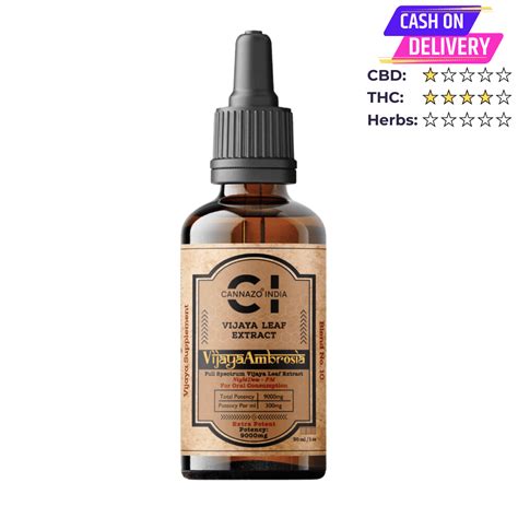 THC Rich Oil (1:4)Vijaya Ambrosia 9000mg | For Pain Relief & Relaxation ...