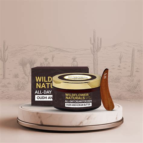 Buy All-Day Cream for Men with Oudh and Kokum Butter from Wildflower ...