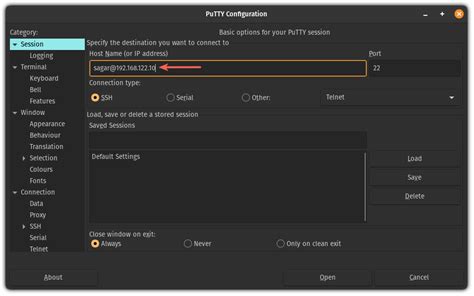 Using Putty App 的图像结果