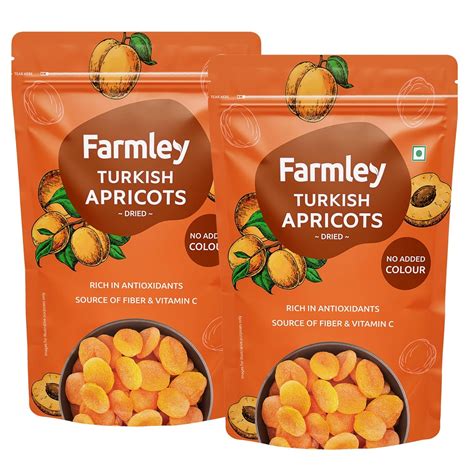 Farmley Exotics Apricots Dry Fruits | 200Gm Each | Apricot, Dried ...