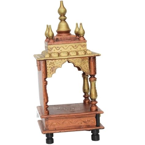Handicraft Showpiece Wall Temple, Wooden Temple For Pooja room