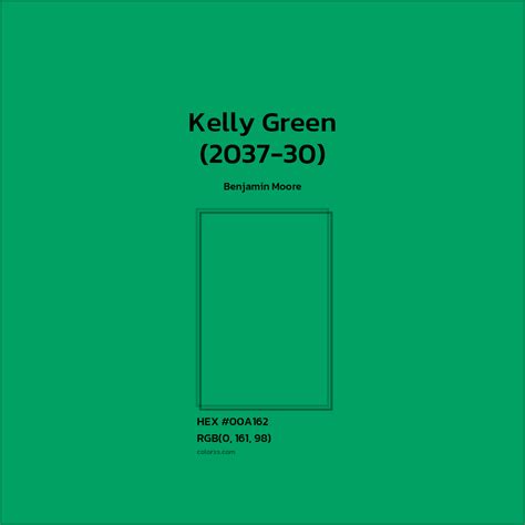 Benjamin Moore Kelly Green (2037-30) Paint - color codes, matching ...