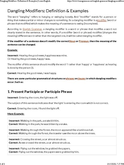 Dangling Modifier Examples in Literature 的图像结果