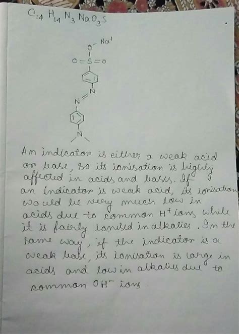 Write the structural formula of methyl orange. in which forms does it ...