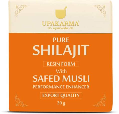 Buy UPAKARMA AYURVEDA PURE SHILAJIT RESIN FORM WITH SAFED MUSLI 20 G ...