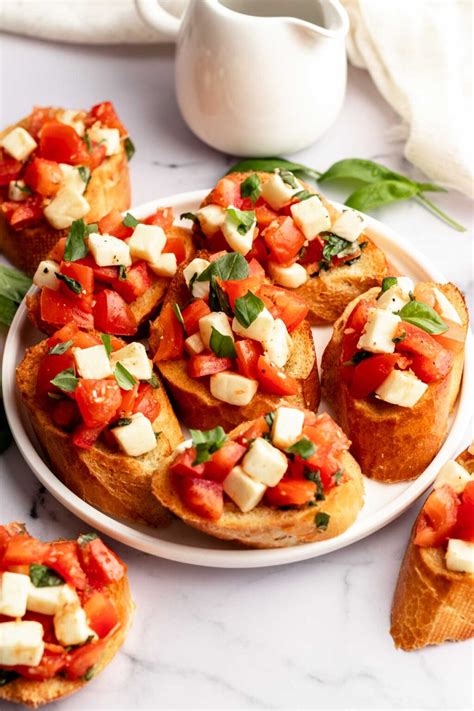 Bruschetta With Mozzarella (10-minute recipe) - Rich And Delish