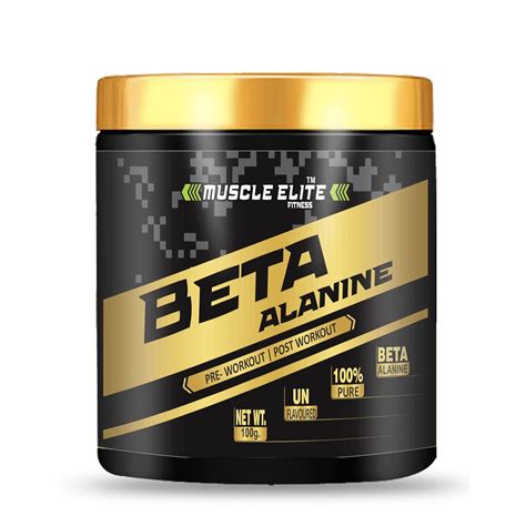 Muscle Elite Fitness Pure 100% Beta-Alanine Pure Powder 2,200 mg ...