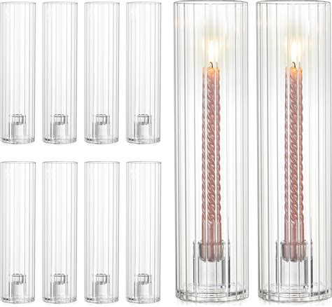 Amazon.com: NUPTIO Hurricane Candle Holder for Wedding: Bulk Glass ...