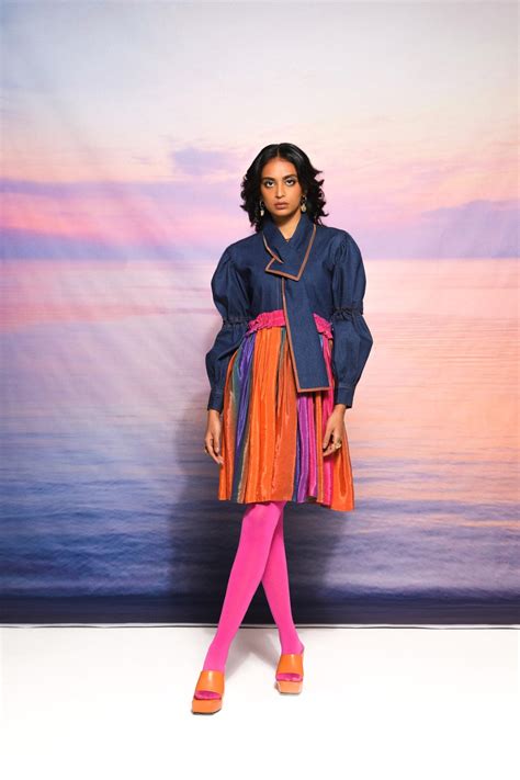 Savera Denim Dress – House of Ananya