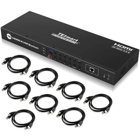 Buy TESmartHDMI KVM Switch 16 Port, 16x1 4K@60Hz KVM Switcher, EDID ...