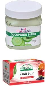 PINKROOT CUCUMBER MASK 500ML WITH NATURENCE FRUIT BLEACH 200G Price in ...