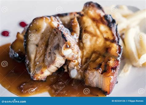 Spanisch Spare Ribs Honey Sauce Stock Photo - Image of boned, tasty ...