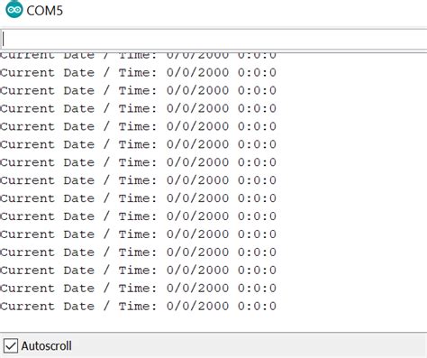 RTC 1302 Arduino 的图像结果