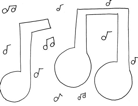 Music Notes Coloring Pages Printable 的图像结果