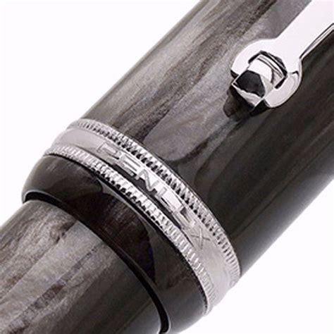 Penlux Masterpiece Grande Wave Black CT Fountain Pen