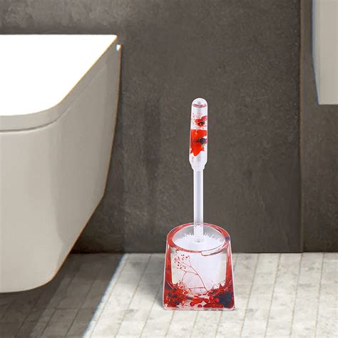 OBSESSIONS Agua Acrylic Toilet Brush with Holder - Transparent : Amazon ...