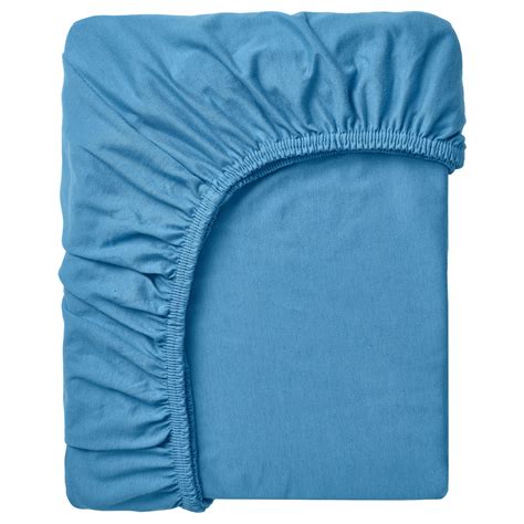 VÅRVIAL fitted sheet, blue, 80x200 cm (31x79") - IKEA