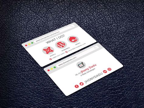 Web Developer Business Card 的图像结果