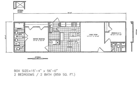 16x60 Shed to Cabin Conversion Floor Plan
