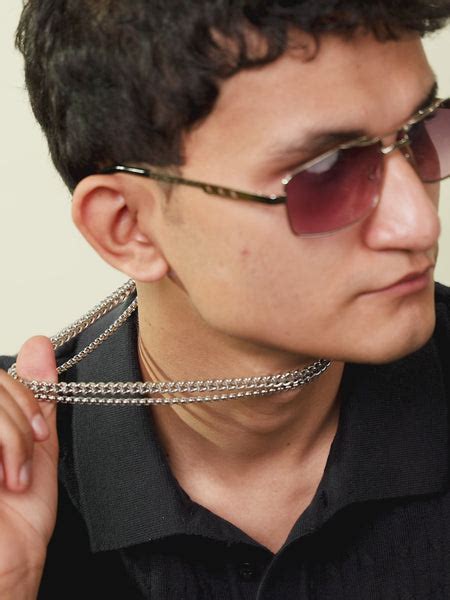 Dual Layer Cuban Chain Silver Necklace For Men – Peora