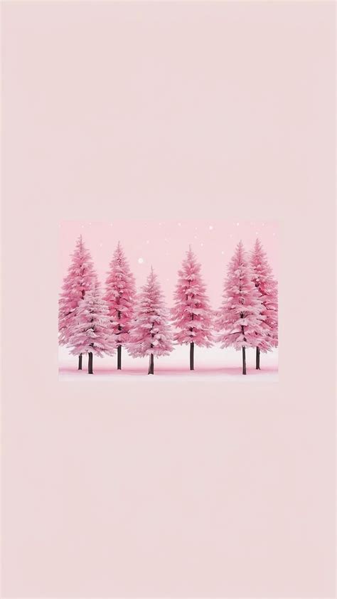 Dancing in Pastel: 13 Cute Pink Christmas Wallpapers for Your Devices ...