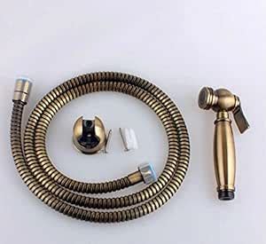 Toilet Bidet Spray Douche Shower Shataff Sprayer Kit Antique Brass ...