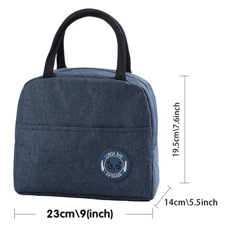 Insulated Thermal Cooler Bag Lunch Foods Storage Chilled Zip Picnic ...