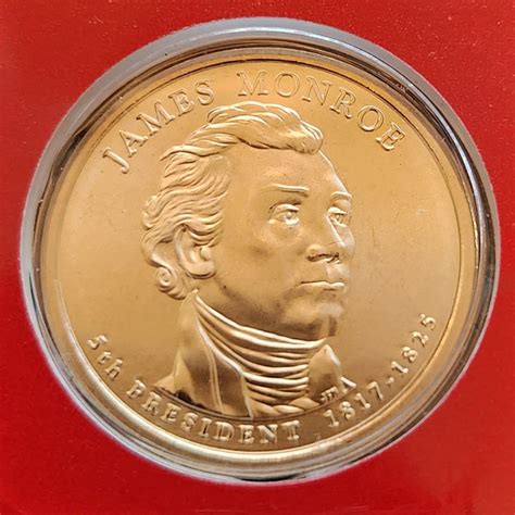 2008-D James Monroe Presidential Dollar - BU In Original Mint Cello ...