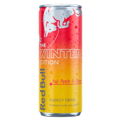 Red Bull Energy Drink Winter Edition Fuji Apple & Ginger, 250ml ...