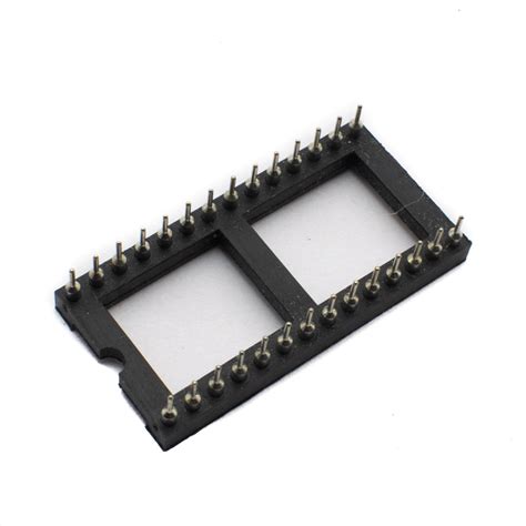 Buy 28 Pin Machined IC Base Wide 2.54mm Pitch at electronifyindia.com ...