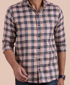 Sudan Men Checkered Casual Dark Blue Shirt - Buy Sudan Men Checkered ...