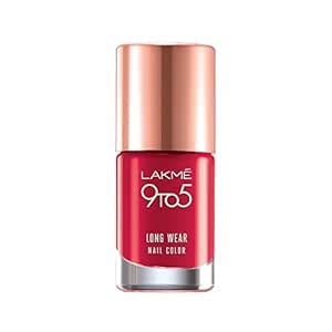 Buy Lakmé 9 to 5 Long Wear Nail Color, Red Risk, 9ml Online at Low ...