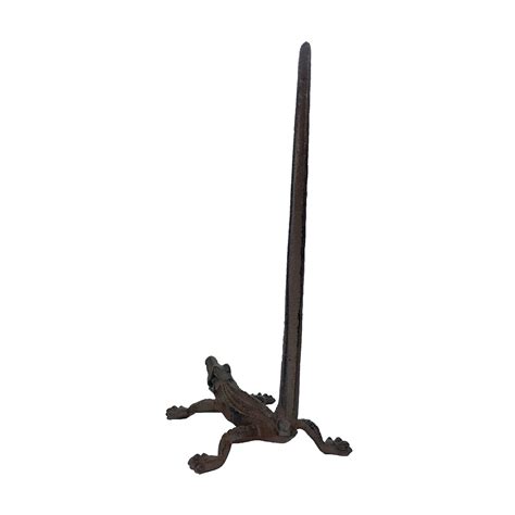 Buy Cast Iron Alligator Crocodile Paper Towel Toilet Roll Holder Online ...