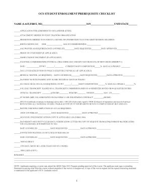 OCS Application Packet - Fill and Sign Printable Template Online