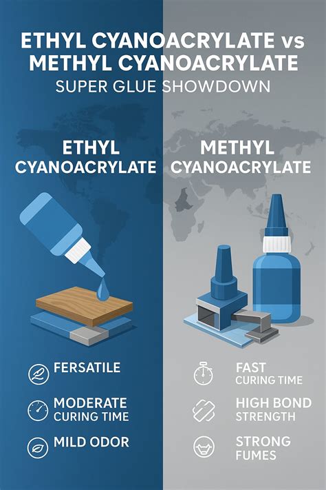 Ethyl Cyanoacrylate vs Methyl Cyanoacrylate: Best Super Glue in 2025
